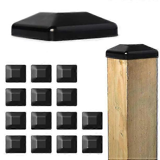 16 πακέτο 4 ιντσών φράχτη Post Caps Decks τετράγωνο ξύλινο στύλο Top Cover-Εξαιρετική