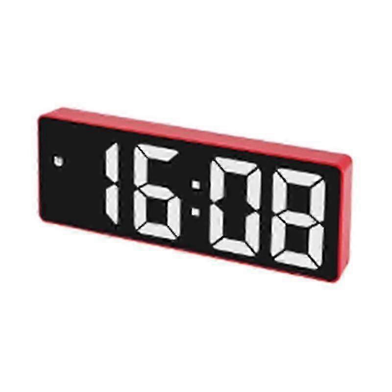 Led Clock Compatible With Bedroom, Electronic Desktop Clock Red