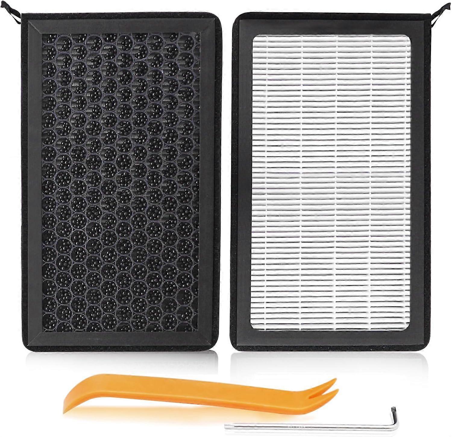 Replacement air conditioning filter for Tesla Model 3 Model Y Cabin Air Filter (2PCS) 2017-2023 Upgraded Activated Carbon Accessories Replacement 1107