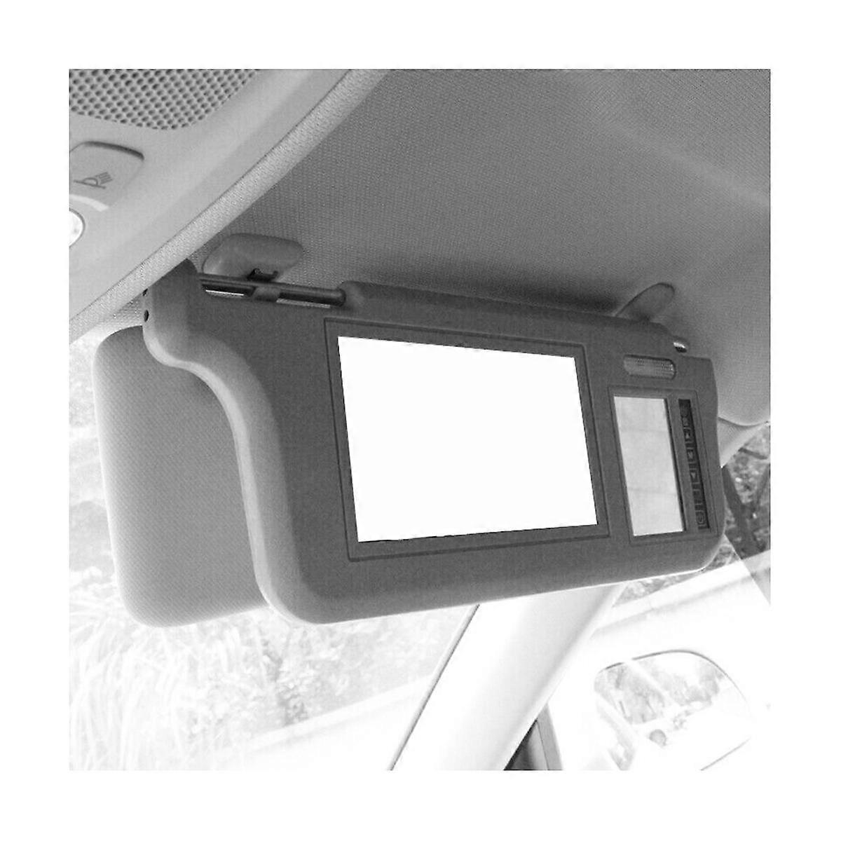 7Inch Gray Car Left Sun Visor Rear View Mirror Screen LCD Monitor 2 Channel Video