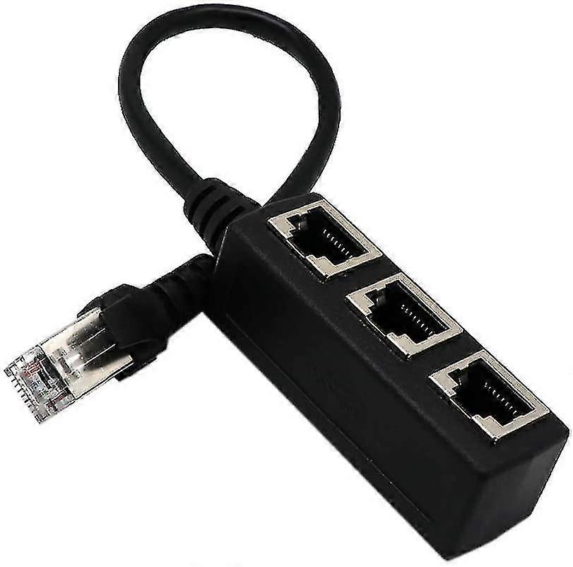 Network 1 To 3 Port Ethernet Adapter Cable, Network Cable Splitter, Ethernet One-to-three Extension Cable