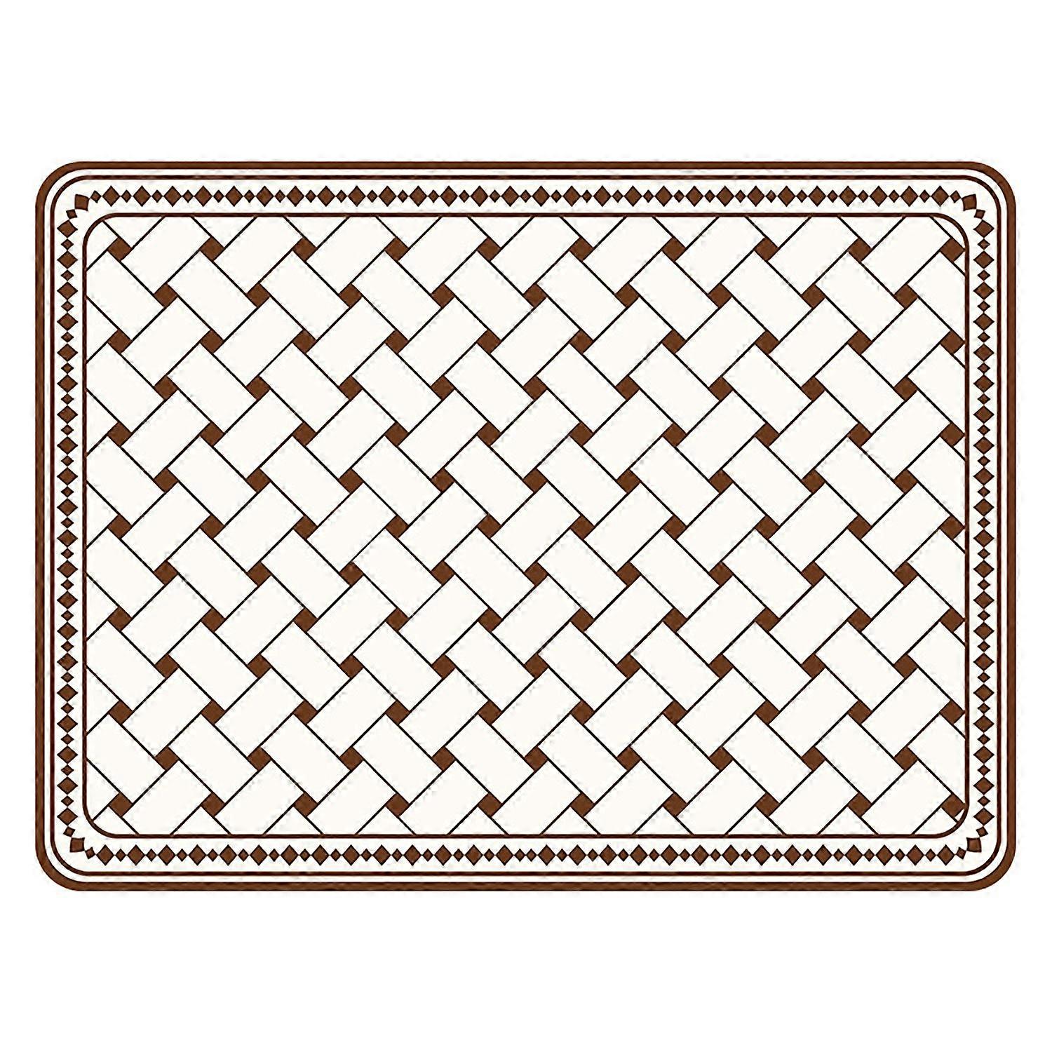 Coffee Maker Mat Super Absorbent Quick Drying Geometric Print Waterproof Stain-proof Countertop
