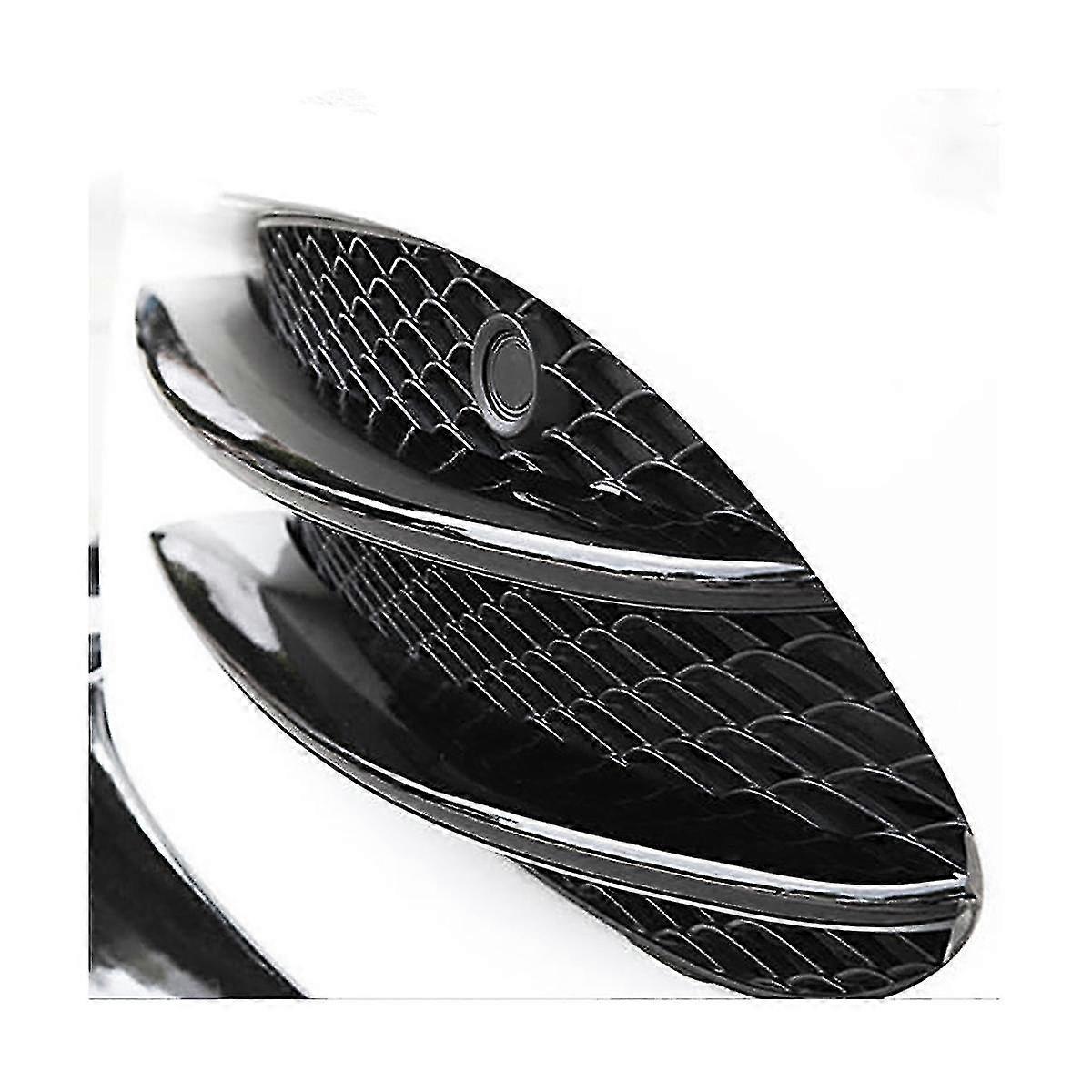 Front Fog Lights Trim Strips Bumper Lip Splitter Spoiler For C Class W205 C180 C200 C250 C260 C300
