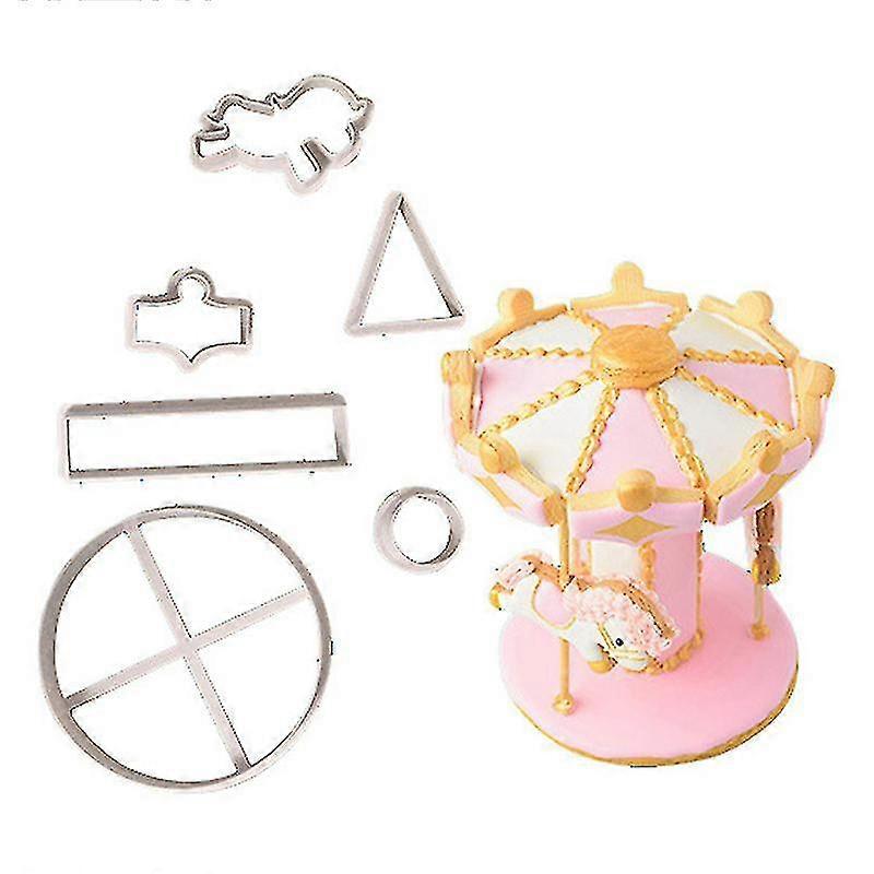 Carousel Cookie Cutter Fondant Cake Decorating Tools Biscuits Cutter Mold