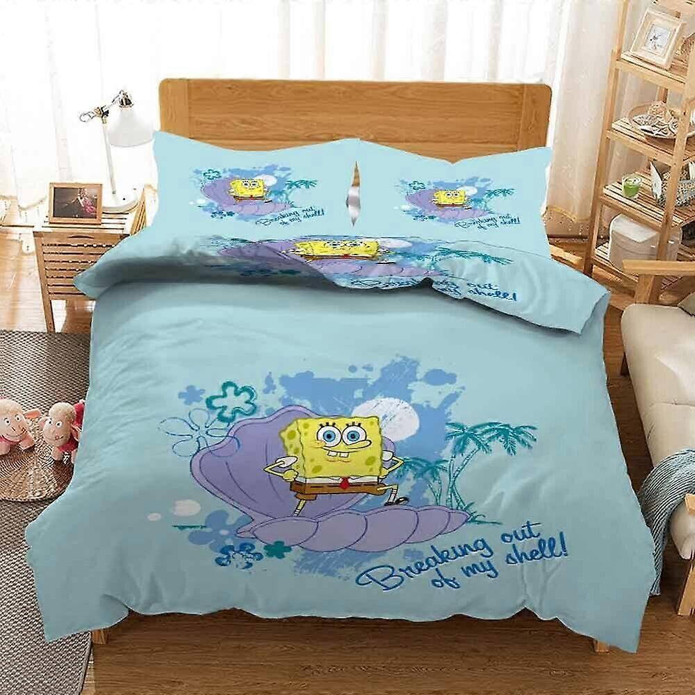 v993 Lençóis Espada Shell Velocidade Edredão Colcha Capas Fronha Conjuntos de CamaConjunto de Cama de 3 Peças (1 Capa de Edredão + 2 Fronhas) y993