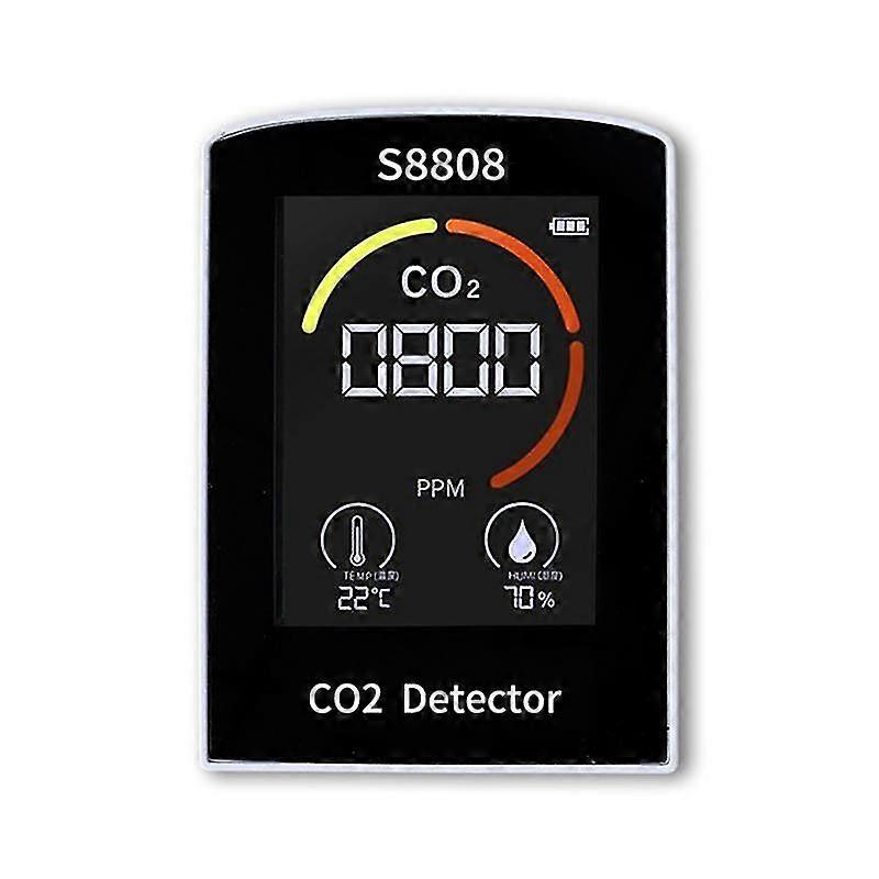 4-in-1 Digital CO2 Meter Measure Carbon Dioxide Humidity Temperature TVOC Sensor Tester CO2 Air Quality Monitor Detector