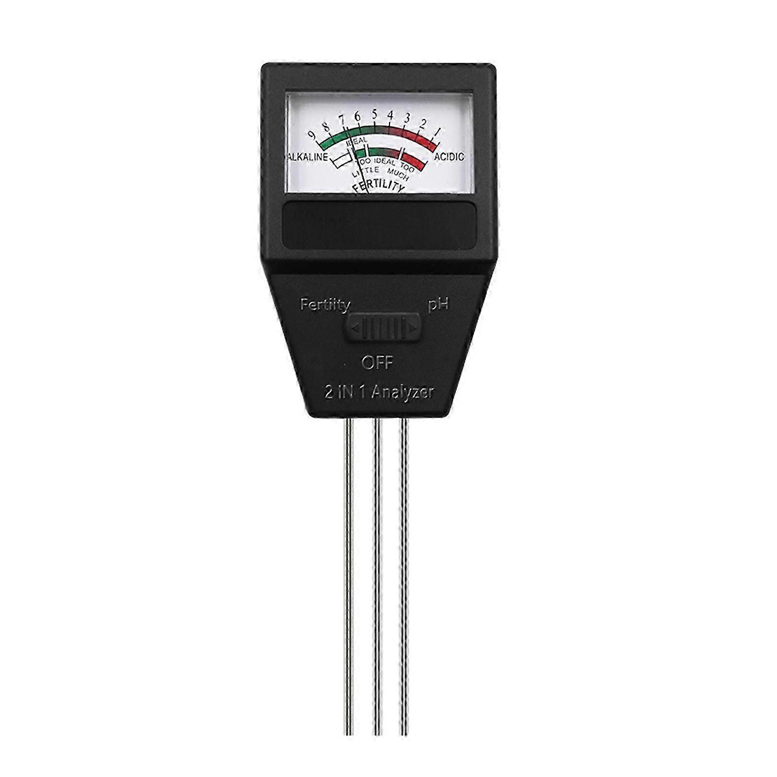 2 in 1 Soil Tester Soil Meter PH Fertility Meter for Potting Soil Garden Lawn