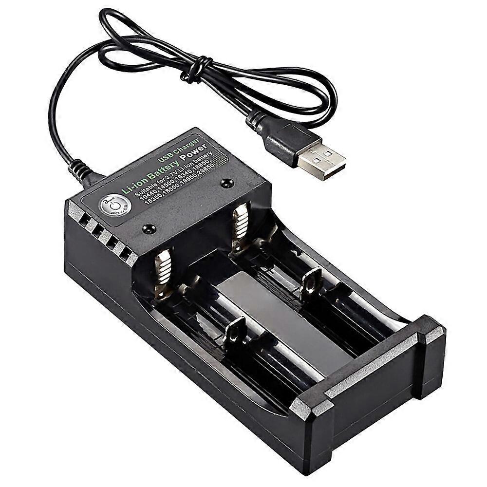 2 Slot 18650 Battery Charger CH2 USB DC 5V 1-2A Input DC 4.2V 1000mA Output for 3.7V Li-ion Battery