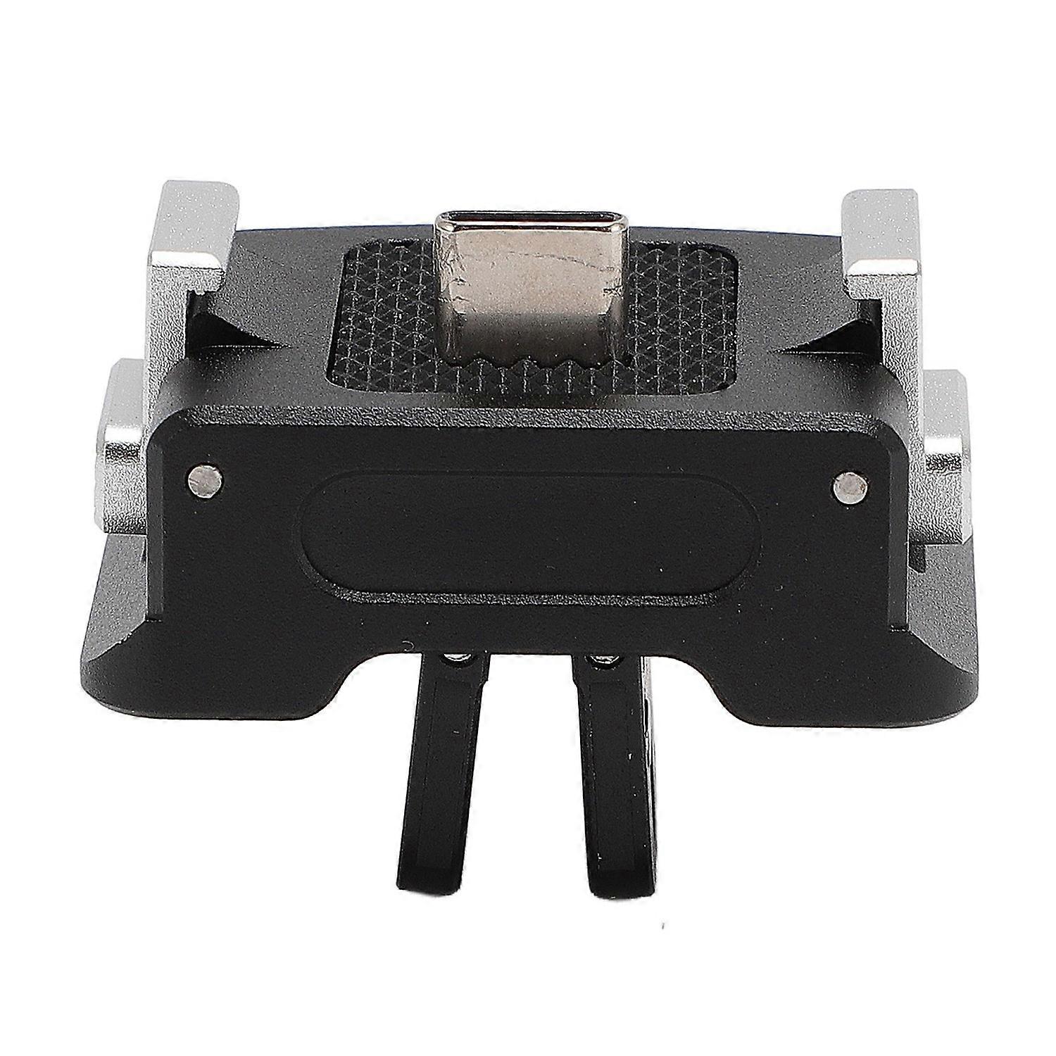 Action Camera Charging Base Quick Release Base Tripod Adapter Mount for Osmo Pocket 3 with 1/4 Screw