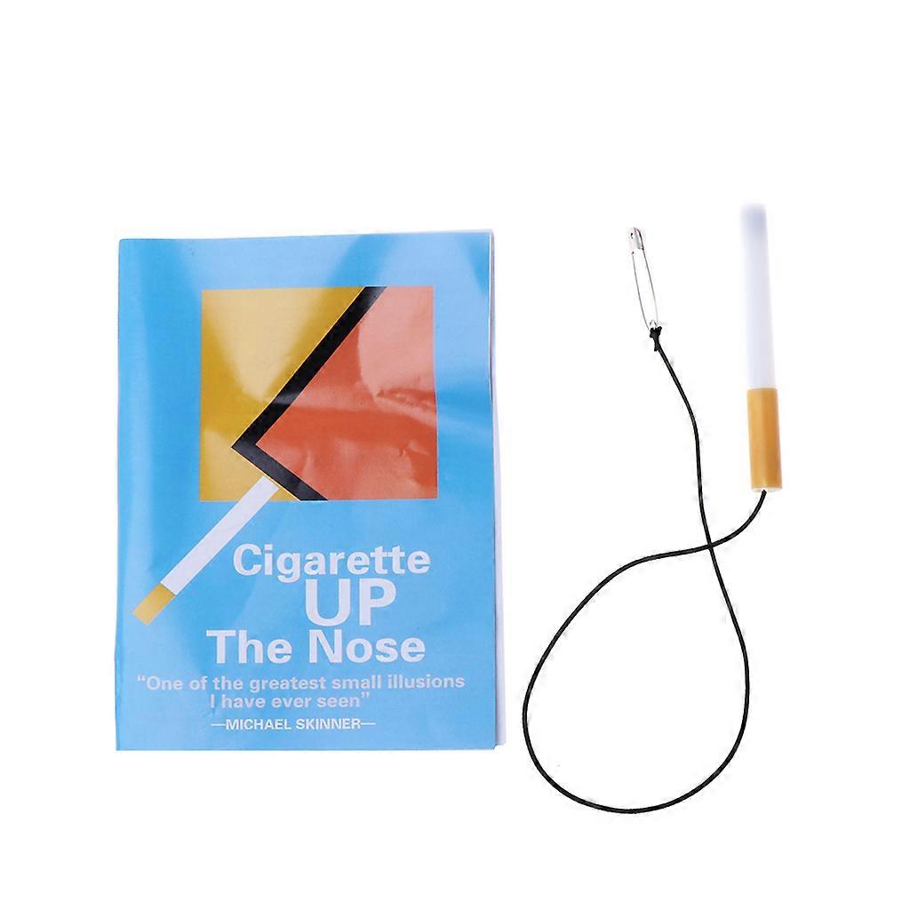 Cigarette into The Nose Close-up Magics Magic Props Tool Illusion Magic Toys Pocket Close Up Props for Party Stage White