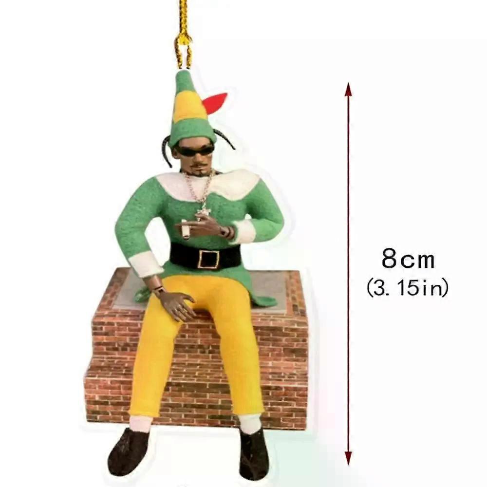 Ciondolo per specchietto retrovisore auto, decorazione con postura da rapper classico, accessorio per interni auto, ciondolo per specchietto retrovisore