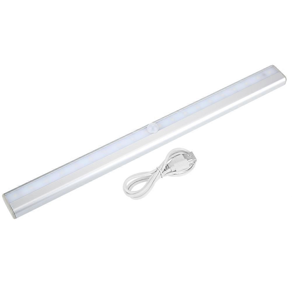 Human Motion Sensing Automatic On/Off 20 LED USB Night Light Closet Wardrobe Lamp White