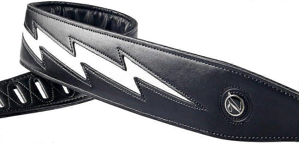 SQCLV Cool Lightning Pattern/Flame Guitar Strap Strap for Electric Guitar/Bass