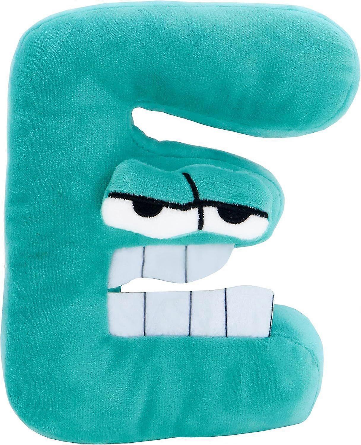 Alphabet Plush(E) - Soft Stuffed 7.9in E Plush Toy for Kids and Adults|Learning Development Toy & Plush Gift for Boys Girls