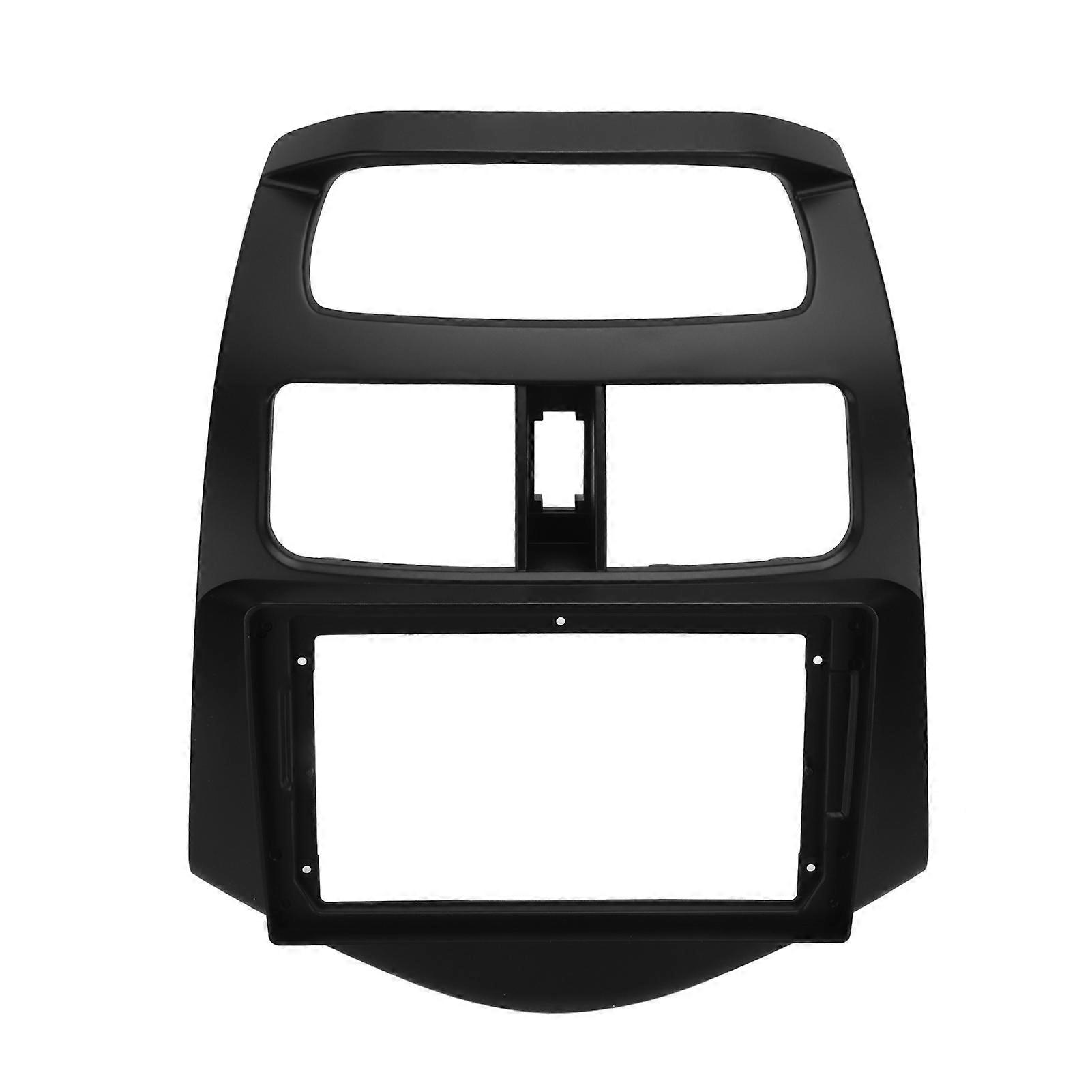 2‑Din Car Stereo Radio Panel DVD Audio Navigation Panel Frame Replacement for 2014 Chevrolet Spark/Beat