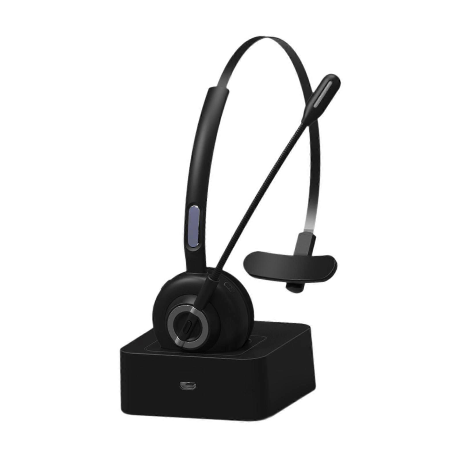 Wireless Headset with Mic Portable with Charging Case Use Friendly Headphone