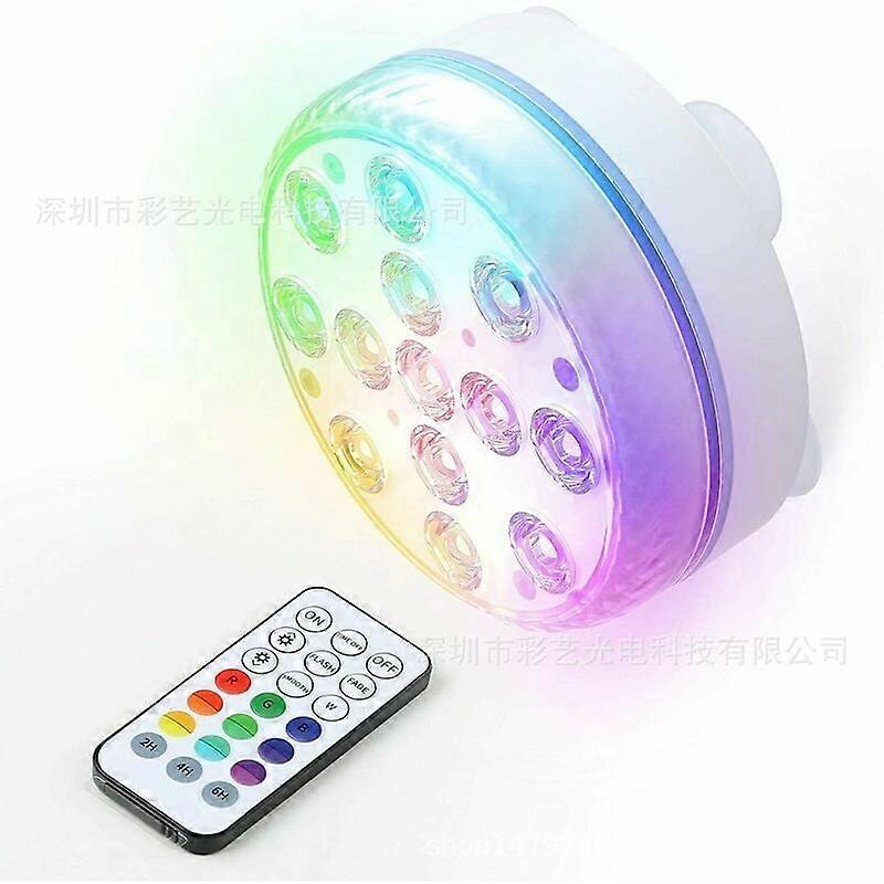 Submersible Spa Light Remote-Controlled Rechargeable Waterproof