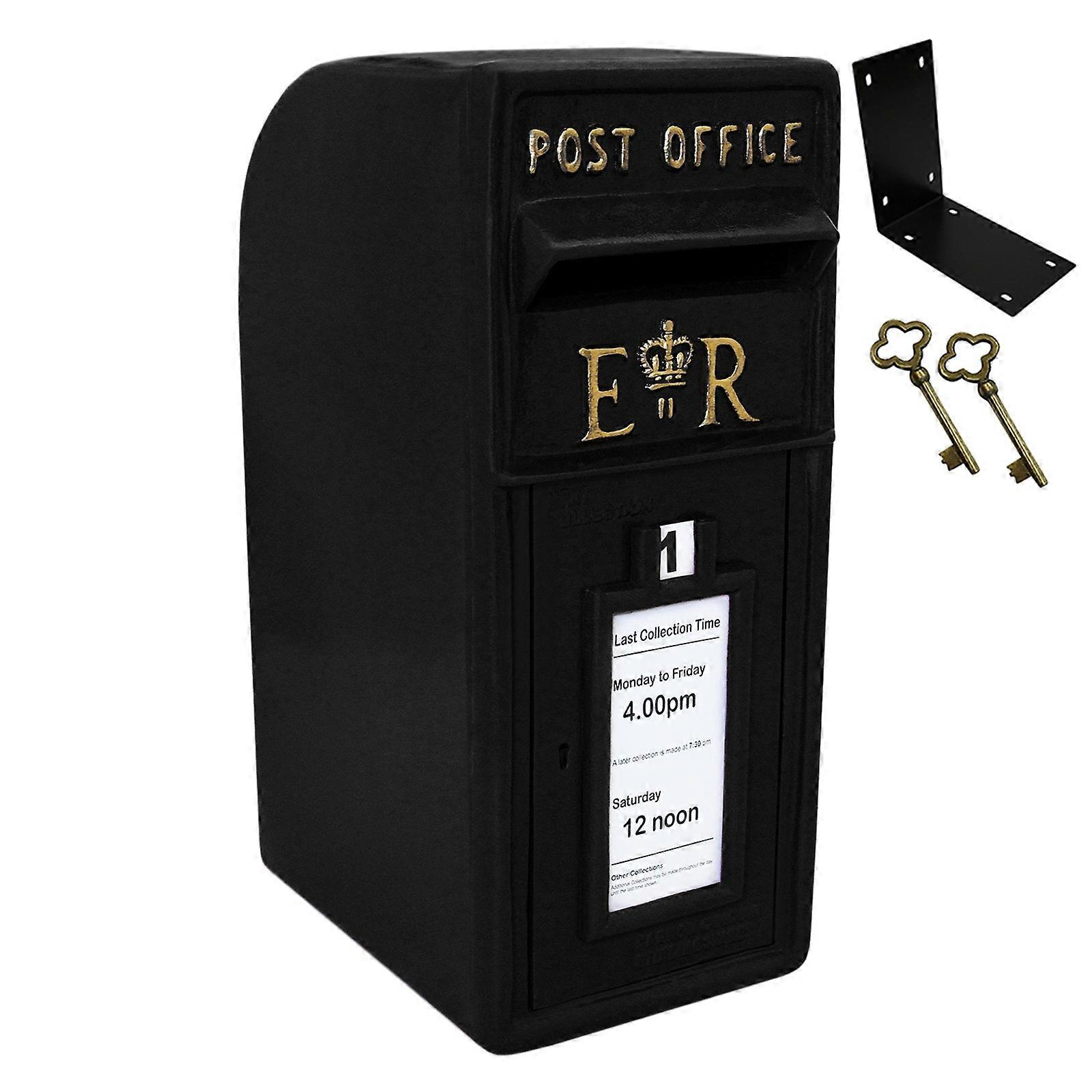 Black Royal Mail Post Box