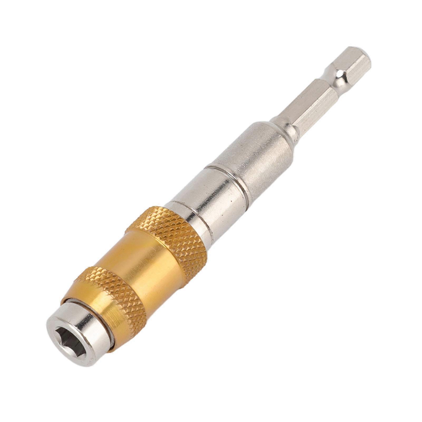 Screw Bits 6.35mm Electromagnetic Chrome Vanadium Steel Universal Screwdriver Bit for Home Decoration Gold Finish