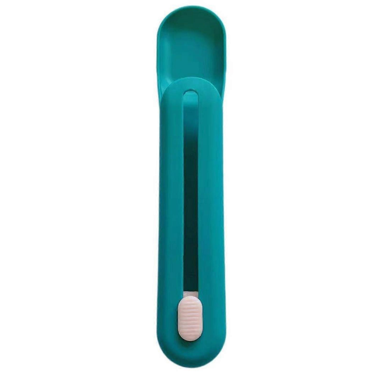 Cat Strip Spoon Push Button Portable Slot Ergonomic Cat Feeder Squeeze Spoon for Pet