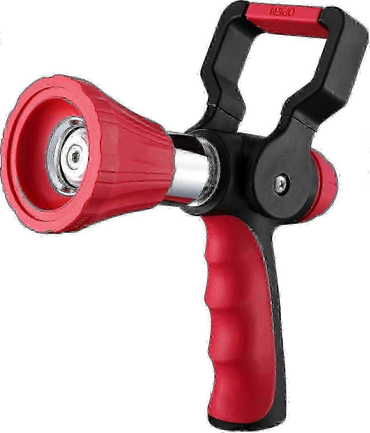 High Pressure Fireman Nozzle, Heavy Duty Metal Garden Hose Nozzle With Slide Ergonomic Handle And Lever Handle,