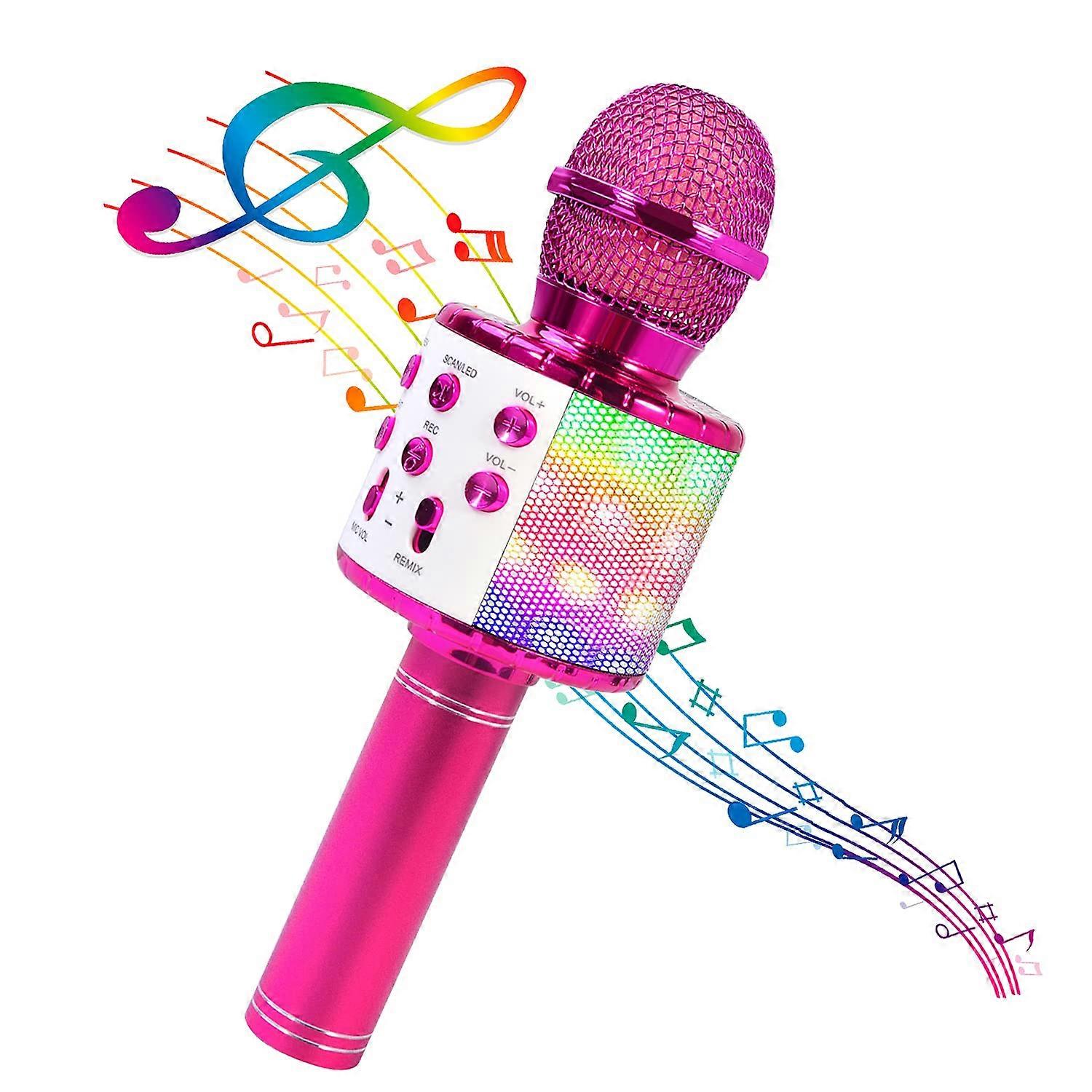 4 In 1 Karaoke Wireless Microphone For Kids Bluetooth Compatible Portable