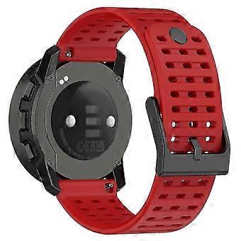 Cinturino sportivo per Suunto Vertical/9 Pro/9 Peak/5 Peak, cinturini per orologio in silicone da 22 mm rosso