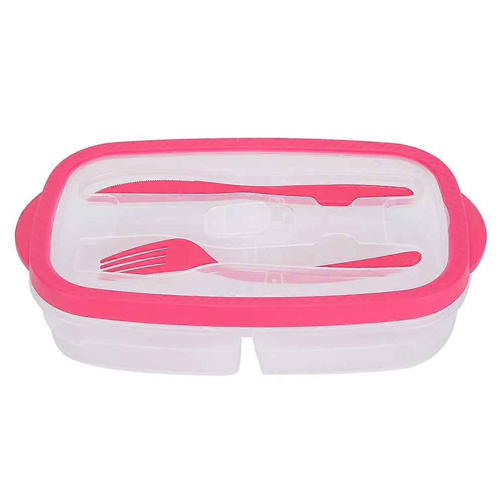 Portable Rectangular Lunch Box Vegetable Fruit Food Storage Container Tableware
