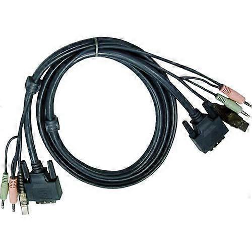 KVM-Kabelsatz, ATEN DVI + USB + Audio, 2L-7...