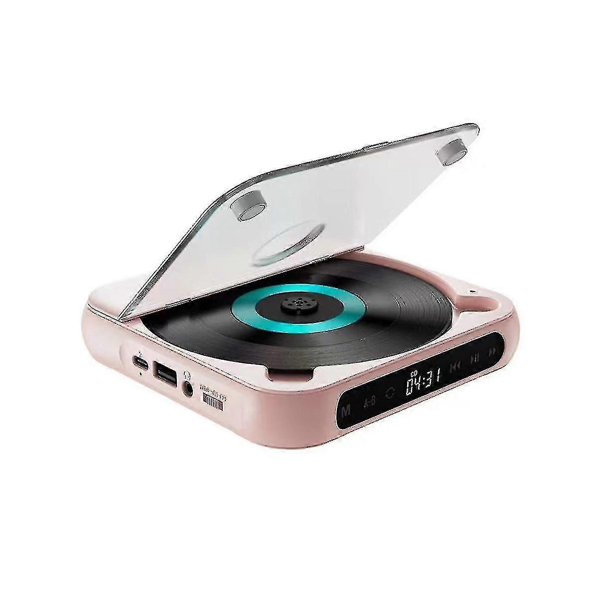 Portable Cd Player Bluetooth Speaker,led Screen, Stereo Player, Wall Mountable Cd Music Player With