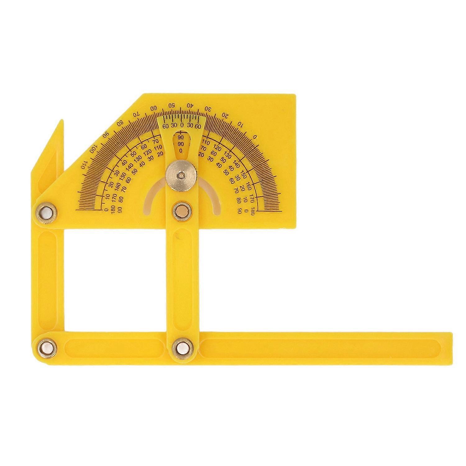 0-180 Degree Protractor Internal External Sloped Angle Finder Plastic Adjustable Gauge Woodworking M