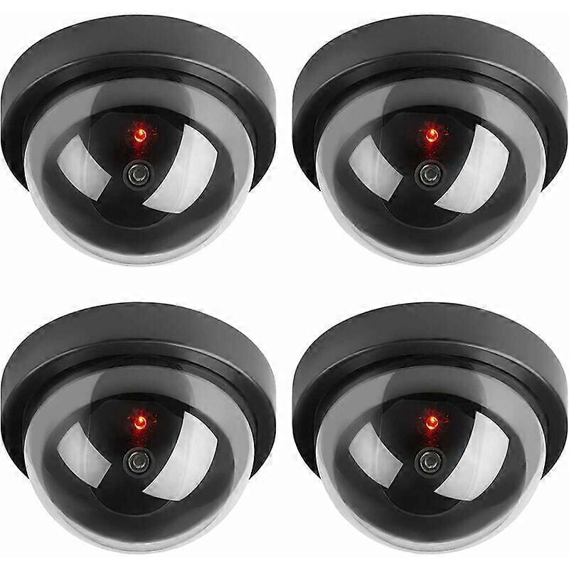 Security CCTV Simulation, Weather Proof Dummy Camera With Easy Installation For Indoor Outdoor Use, Flashing Red LED Light And Realistic Appearance