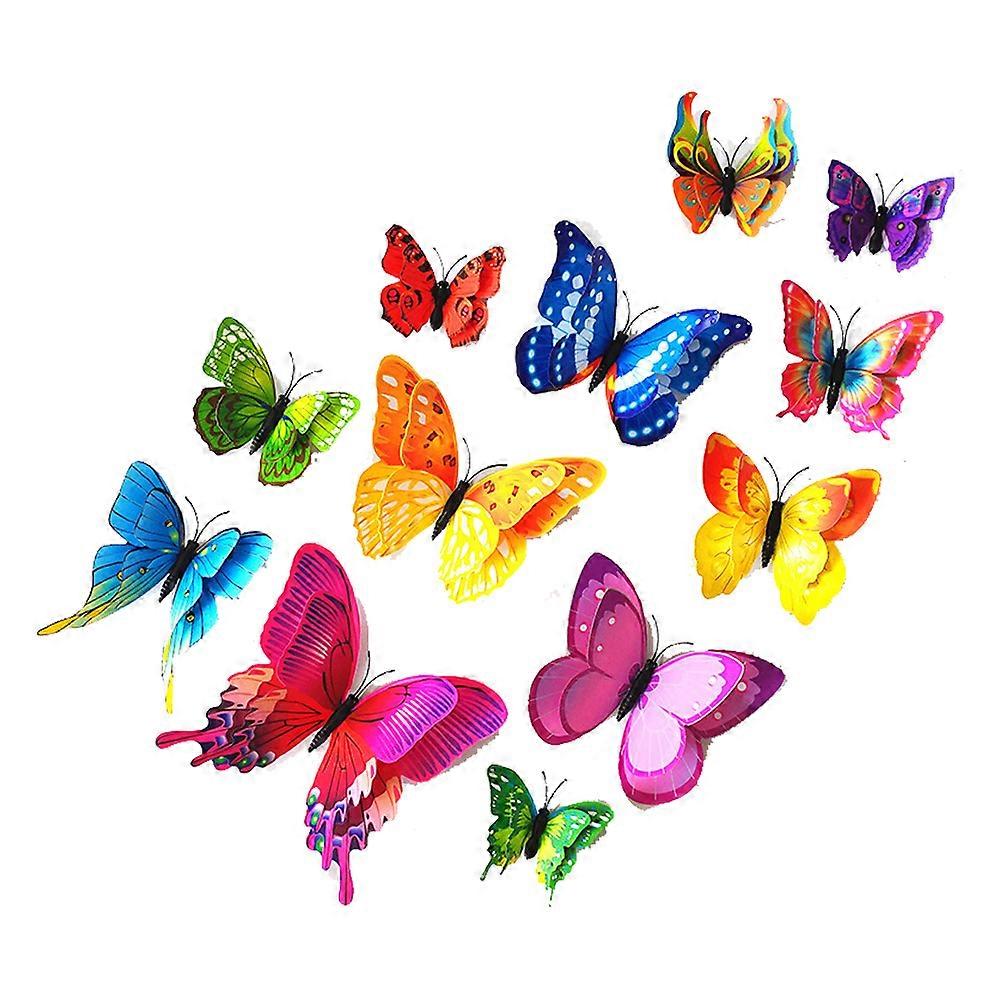 Decorative Magnets, Elegant Color Matching, Smoothly Cut Double Wings With Delicate Stripes, Suitable As A Gift For Various Occasions Including