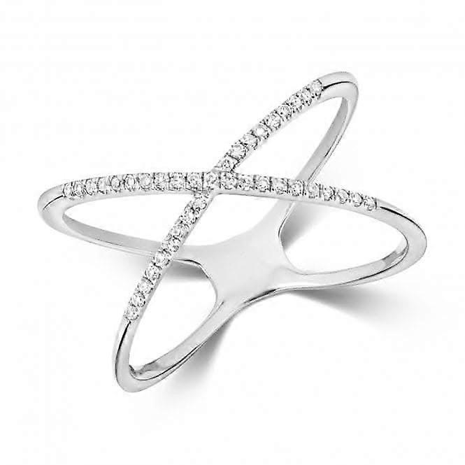 Diamond Jewellery 9ct X White Gold Ring RD812W