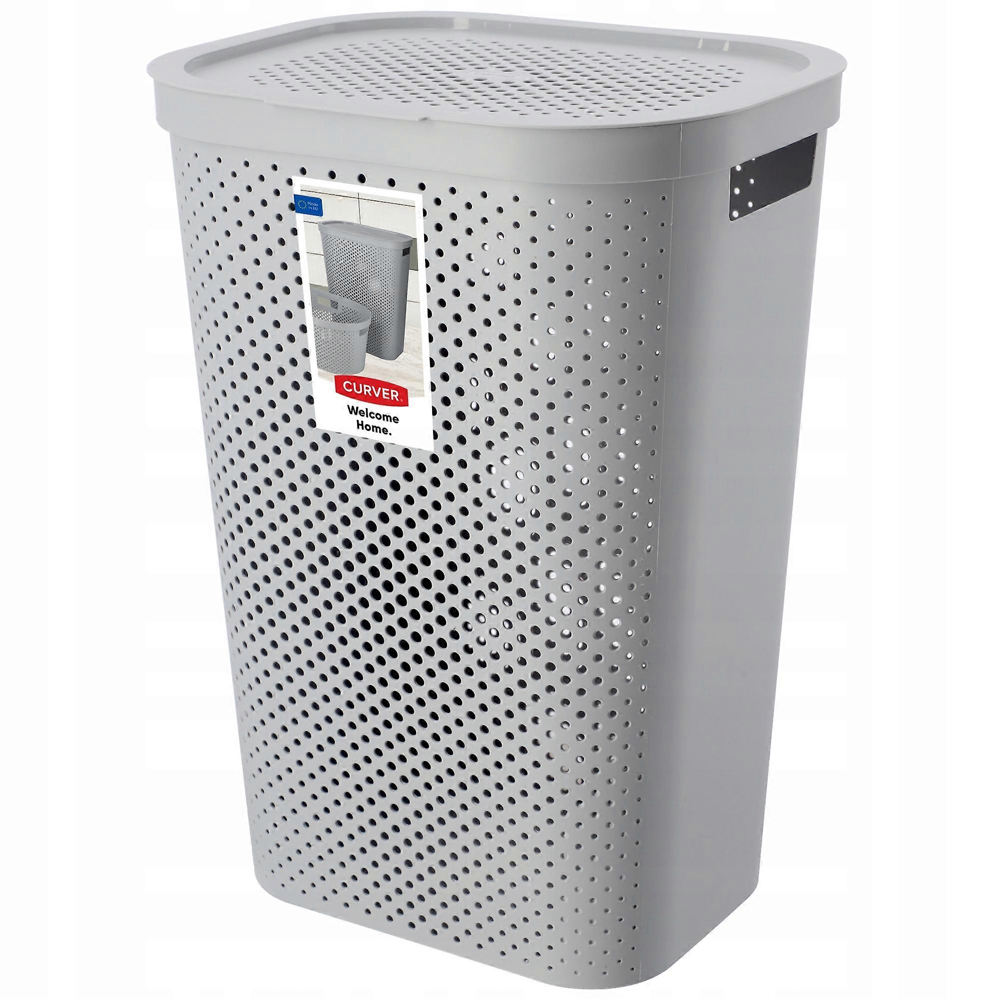 CURVER Wäschekorb 60 L Hellgrau