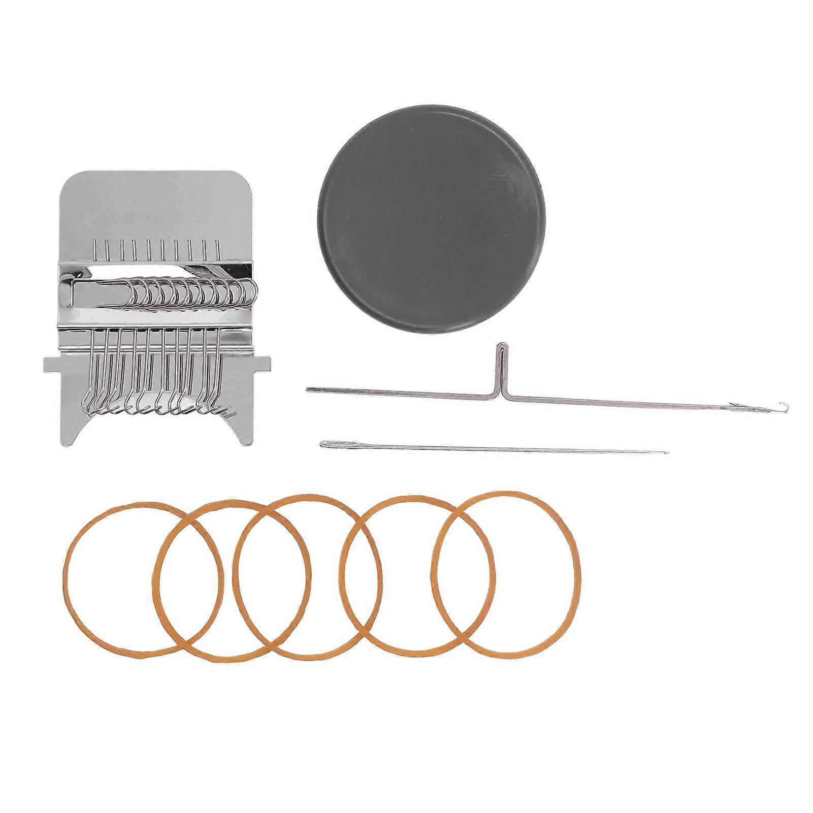 Mini Knitting Machine 10 Needle Simple Operation Mini Loom Hand Knitting Machine for Home Repairing