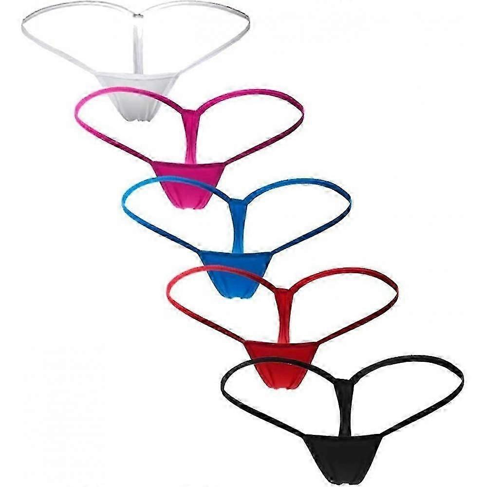5 Pack Sexy Mini Thong Micro G-string femei lenjerie intimă chiloți chiloți lenjerie Knickers hWy BBG