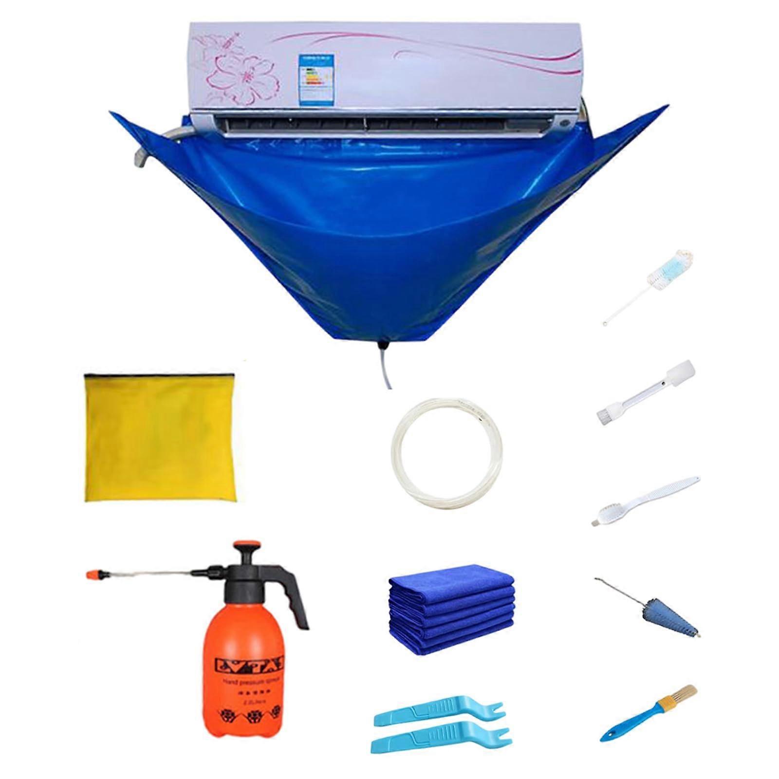 12 Pieces Mini Split Air Conditioner Cleaning Kit for Wall Mounted Air Conditioner Cleaning