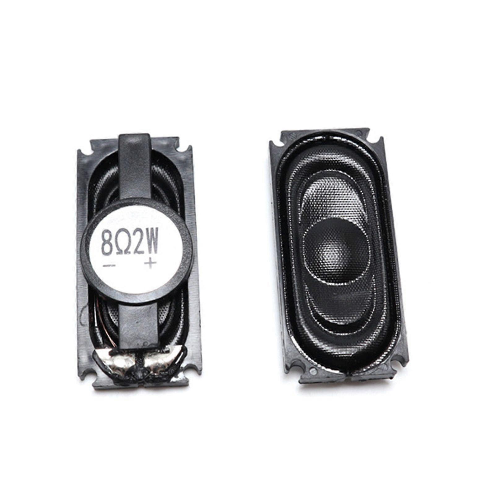 2 Pieces/set Notebook Horn Speaker 1635 Rectangle Loudspeaker 8 2W Black