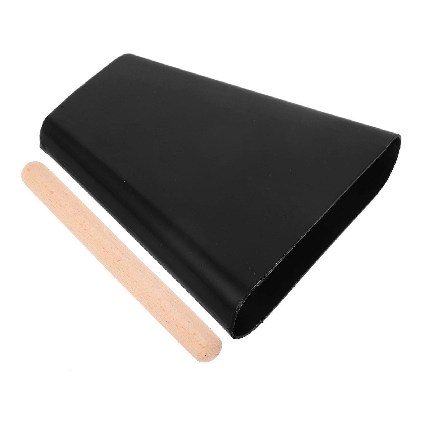 1 set of Metal Cowbell Percussion Instrument Small Cowbell with Mallet Stick for Stage Performance