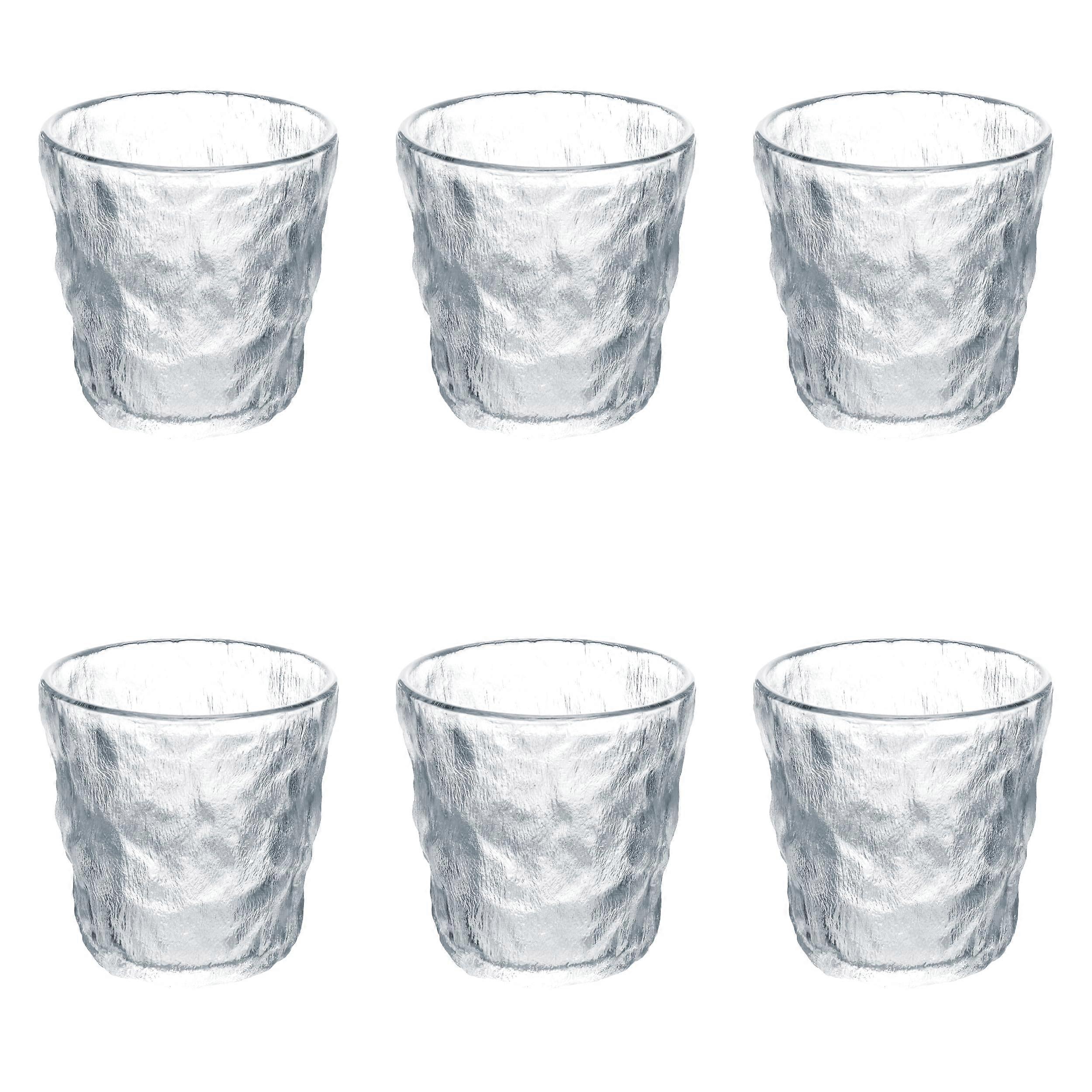 6 Set Glass Water Glasses for Daily Use 275 ml