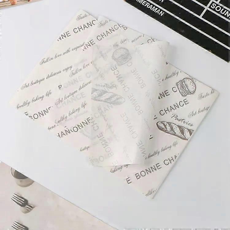 Greaseproof Baking Paper-2 Packs Brown Hamburger & Cake Plates -