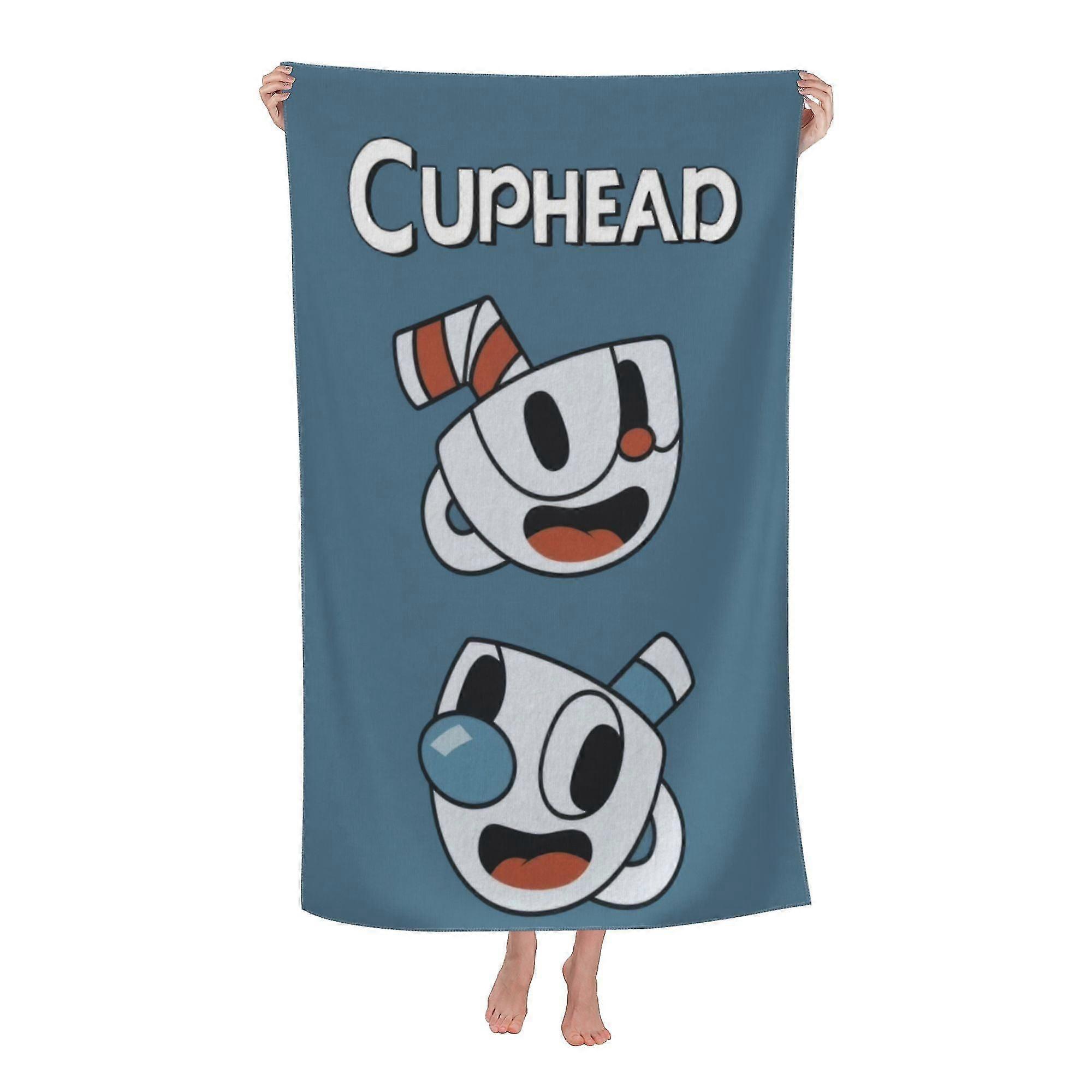 Cuphead Beach Towel, Large Microfiber Bath Towel #e61k