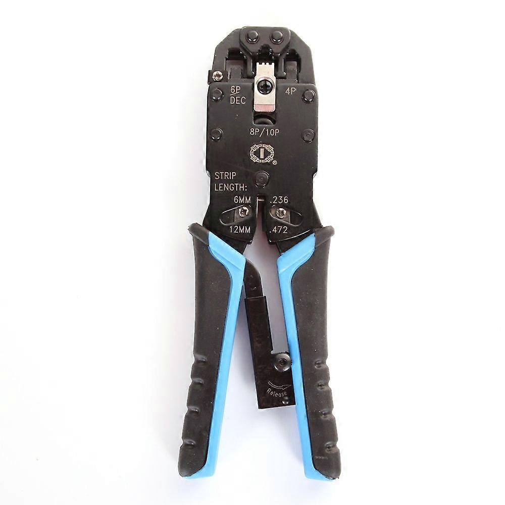 RJ11/RJ12/RJ45/RJ50 10P 8P 6P 4C Network LAN Cable Wire Crimper Modular Plug Crimping Pliers Tool 8'