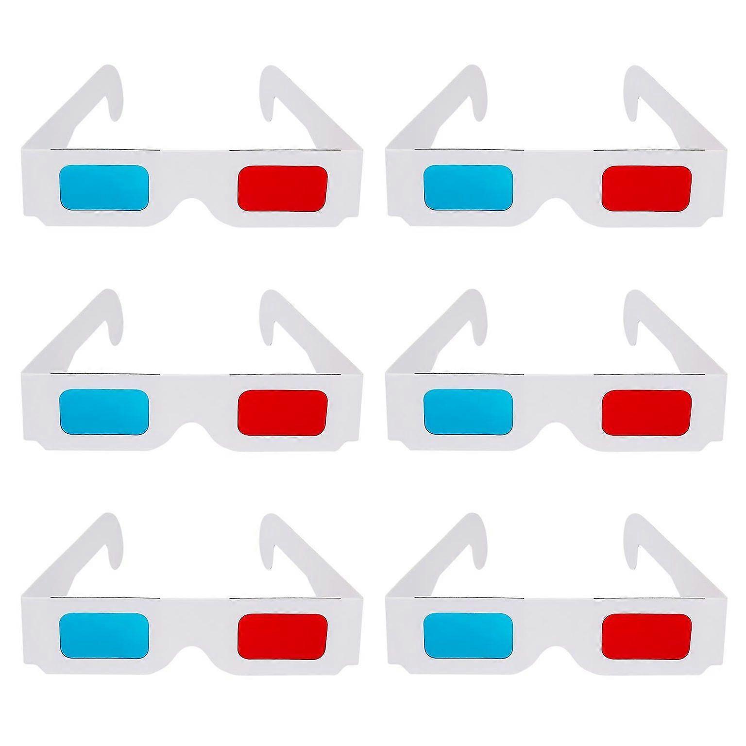 30 Pack Anaglyph 3D Glasses - Ελαφριά γυαλιά μίας χρήσης για προβολή ταινιών, τηλεόρασης και περιεχομένου 3D