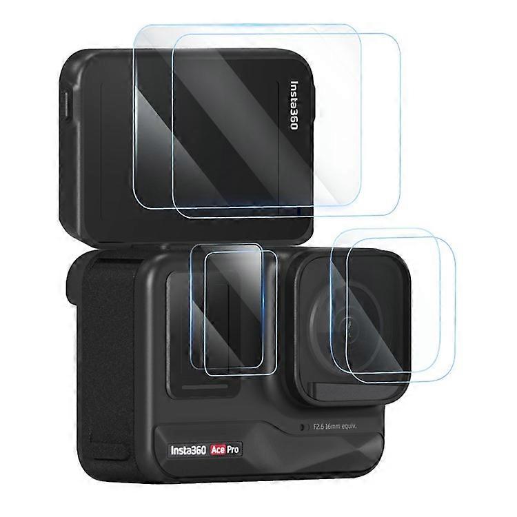AMAGISN 2 Sets Compatible For Insta360 Ace Pro Tempered Glass Screen Protectors Set