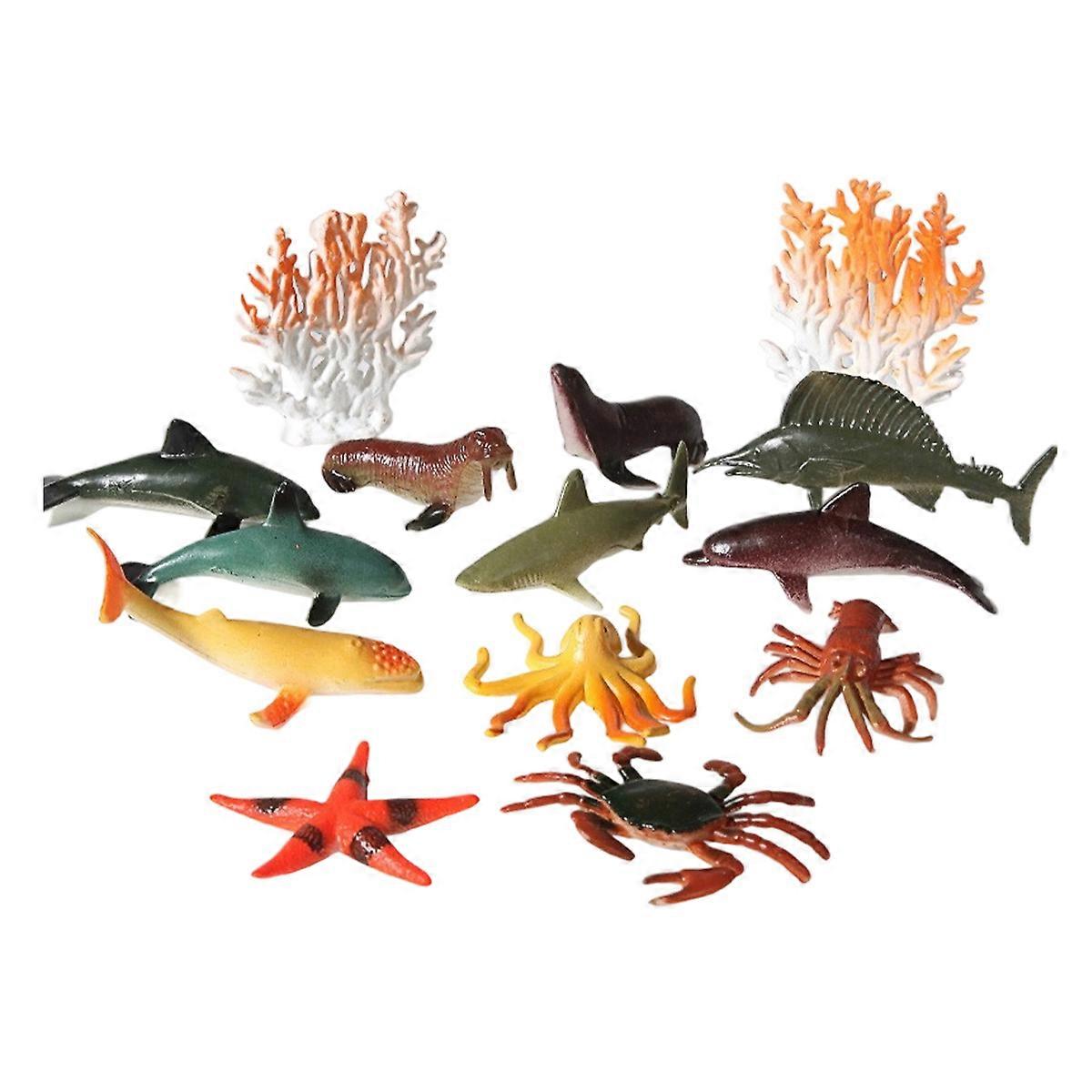 Soft Plastic Sea Animals Model, Educational Toy, Toddler Gift