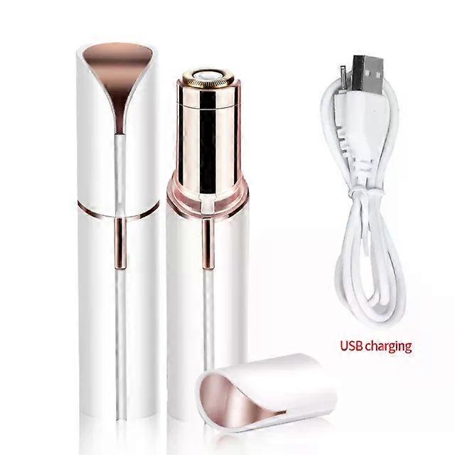 Electric Eyebrow Trimmer Mini Epilator Lipstick Facial Hair Removal Portable Women Painless Razor Tool