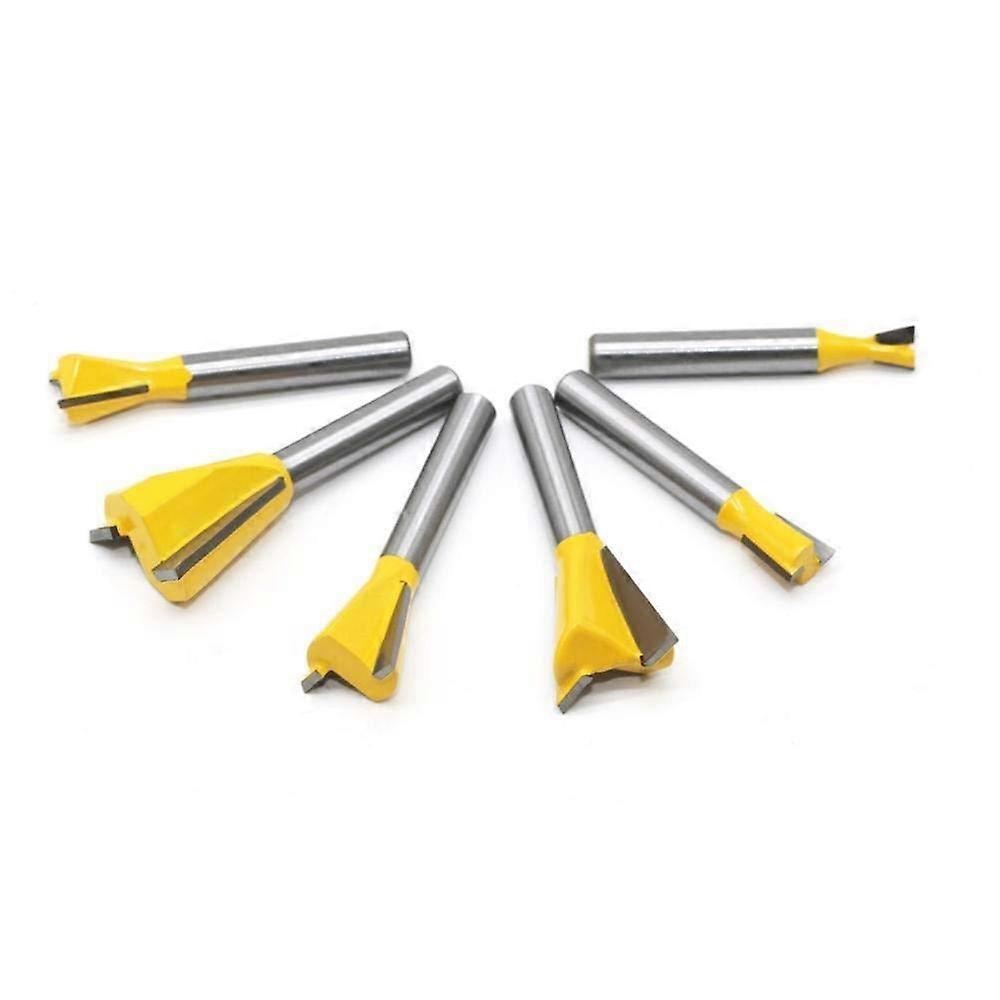 Jinchao-Router bits, 14 Degree Woodworking Engraving Bit Milling Cutter for Wood, 6mm Shank 1/4 Dovetail Joint