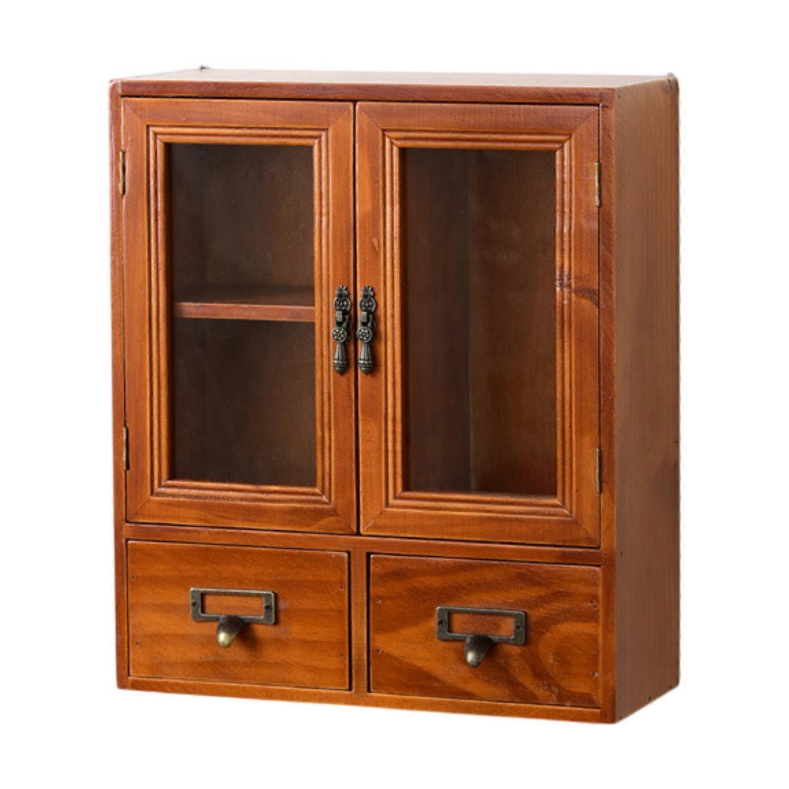 Sieraden doos rustieke vitrine kast rustieke Vintage opslag houder Retro opslag